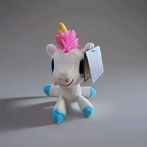 Bark Box Small Bob The Barking Unicorn Plush Dog Toy Crinkle Squeaker NWT